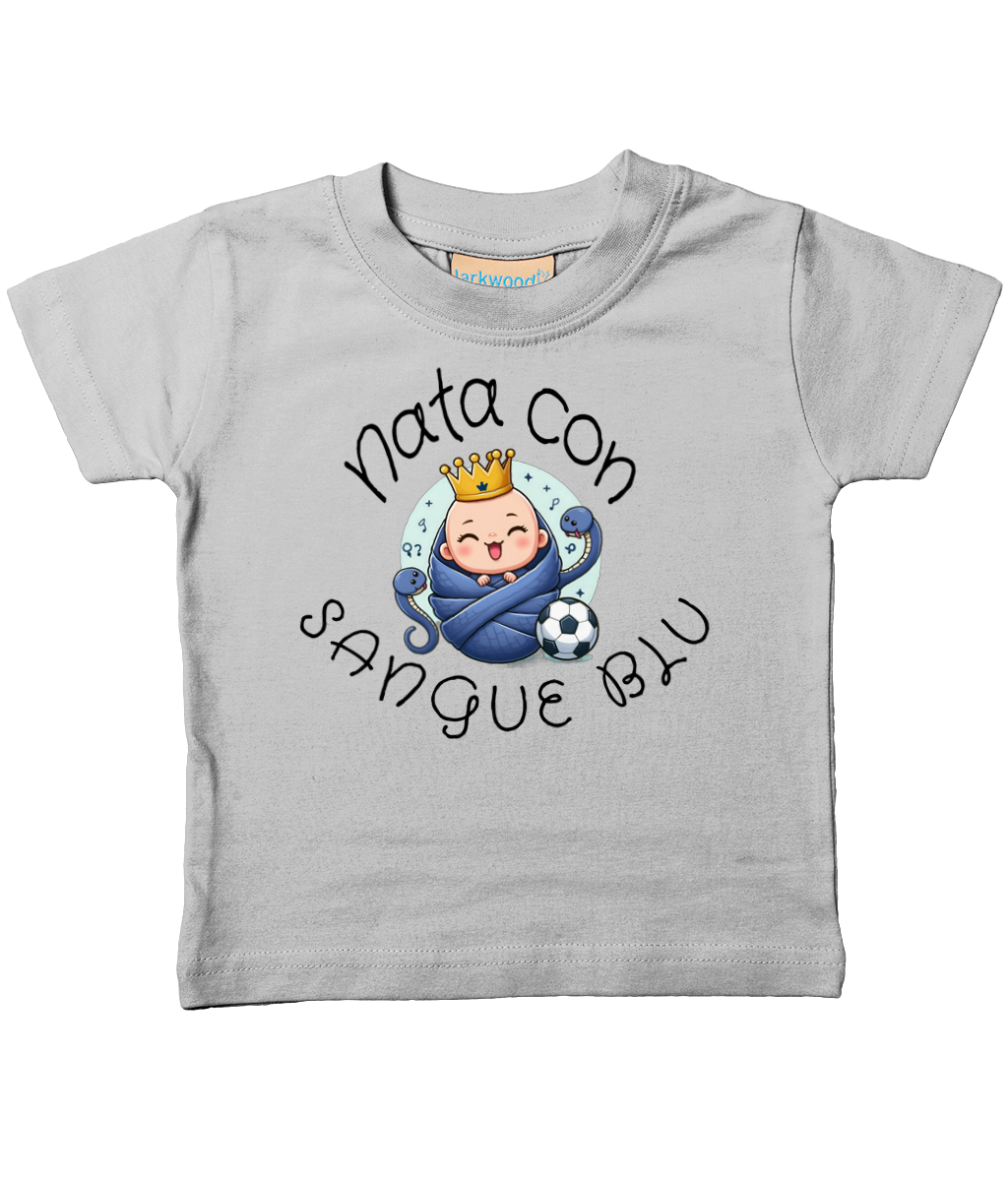 Baby T-Shirt - Nata con Sangue Blu - Piccolo Tifoso