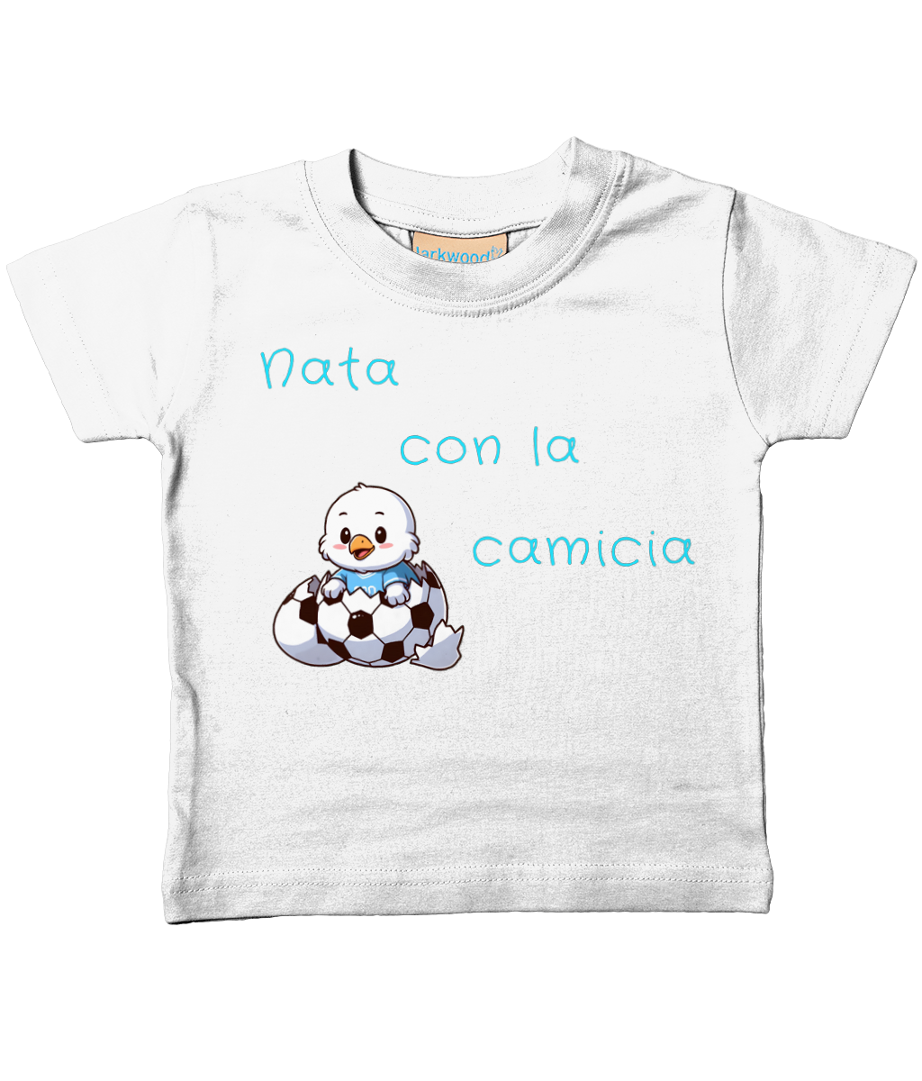 Baby T-Shirt - Nata con la camicia - Piccolo Tifoso