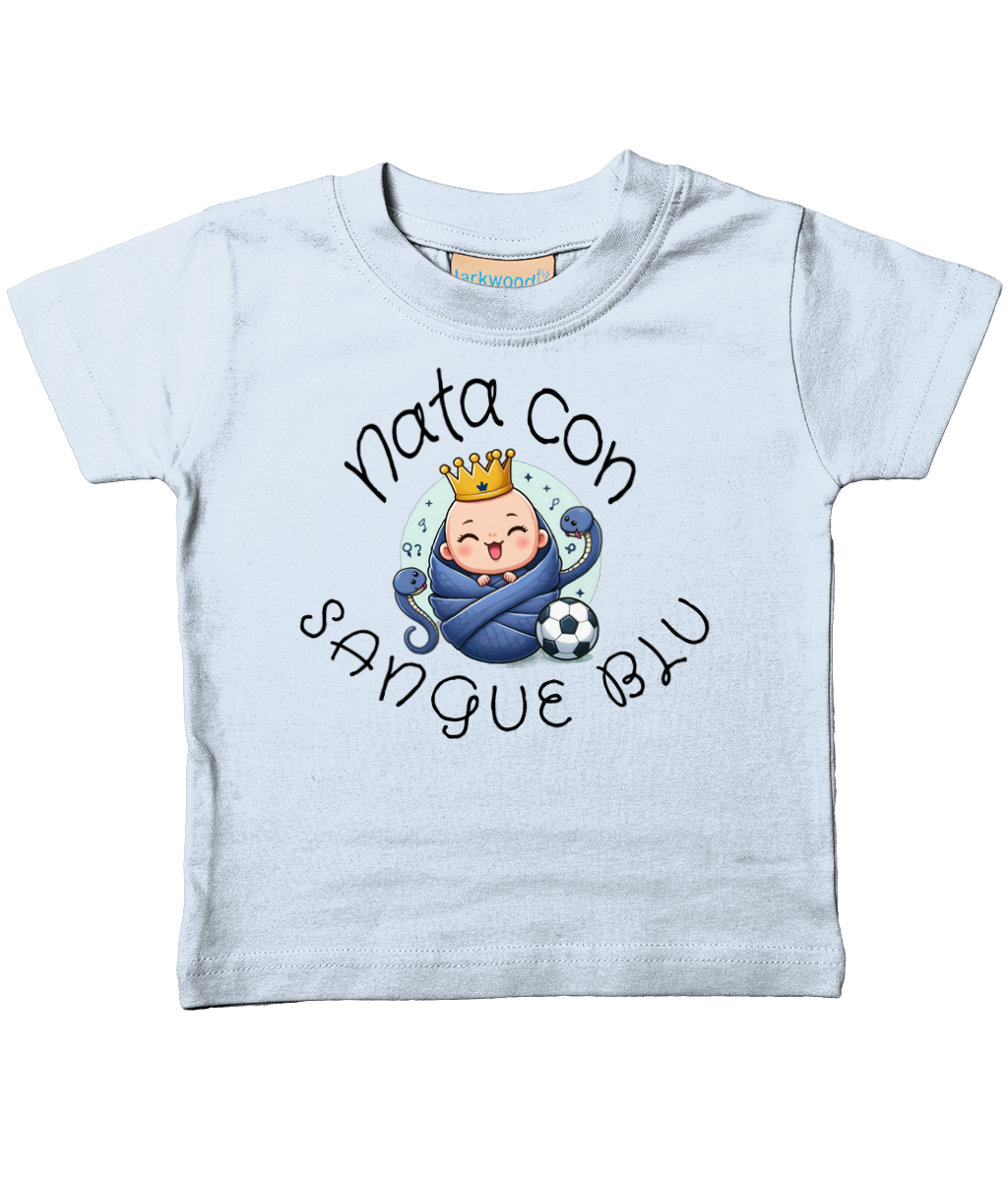 Baby T-Shirt - Nata con Sangue Blu - Piccolo Tifoso