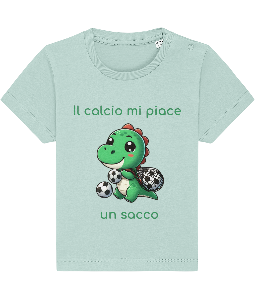 Baby T-Shirt - Il calcio mi piace un sacco - Piccolo Tifoso