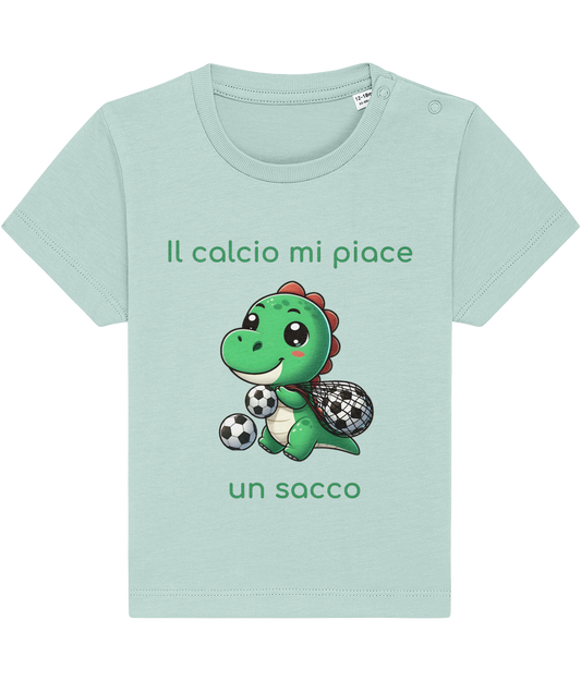 Baby T-Shirt - Il calcio mi piace un sacco - Piccolo Tifoso