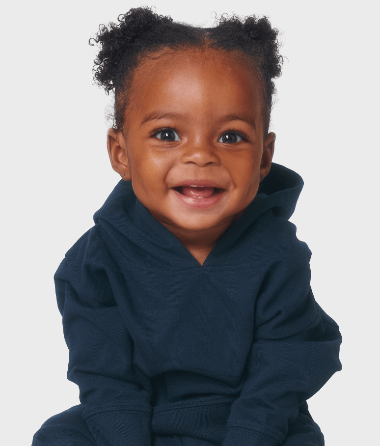 Cotone Felpa con cappuccio per bambini - Fiore (6M-36M)