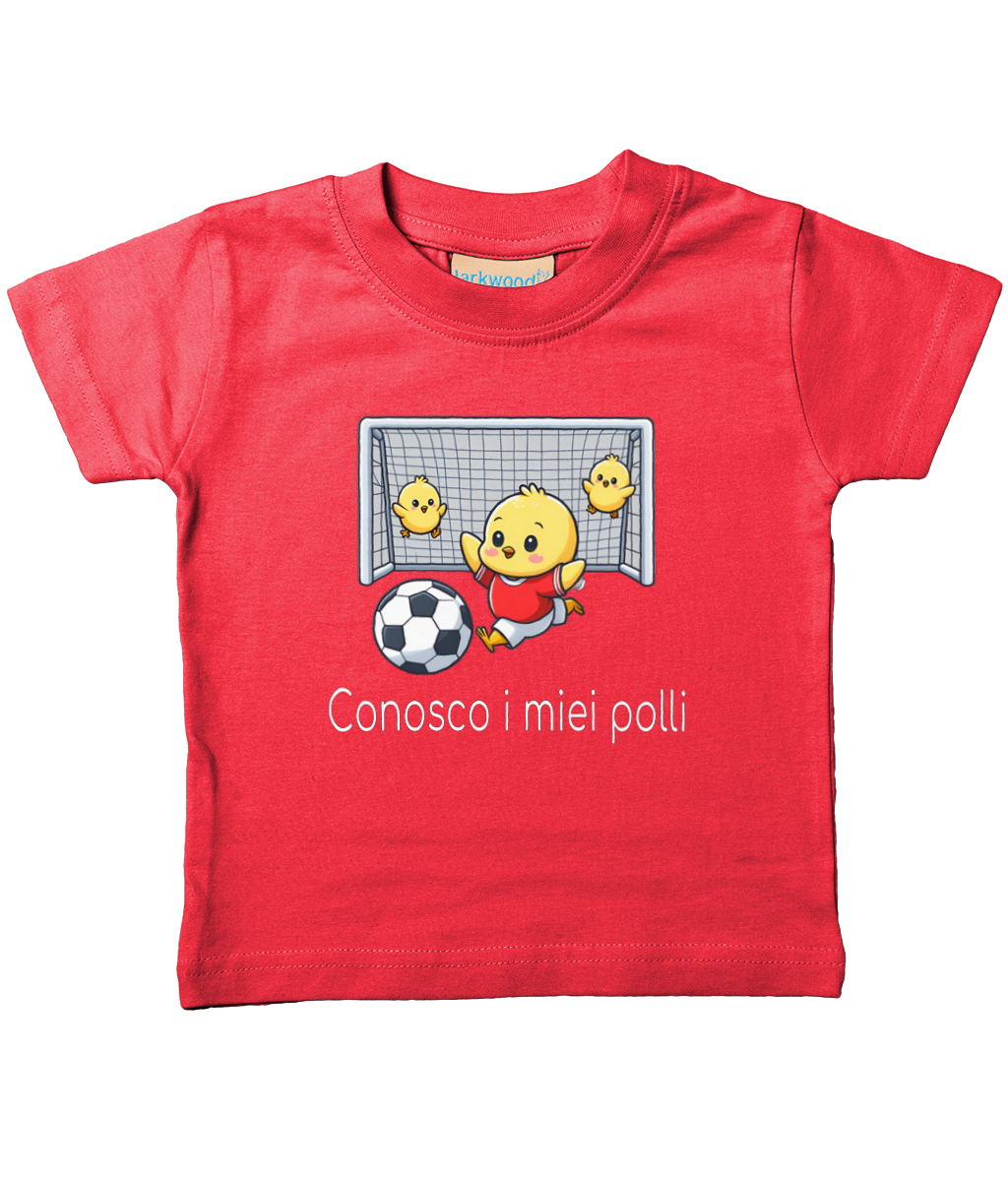 Baby T-Shirt - Conosco i miei polli - Piccolo Tifoso