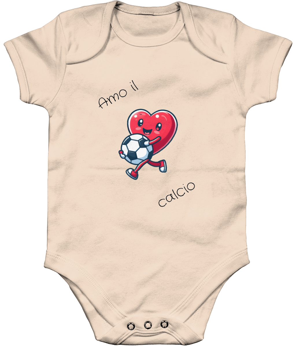 Baby Bodysuit - Amo il calcio (NB-18M) - Piccolo Tifoso