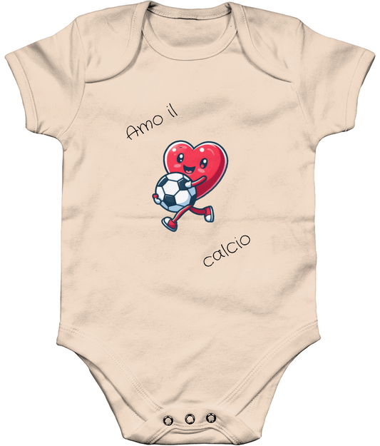 Baby Bodysuit - Amo il calcio (NB-18M) - Piccolo Tifoso