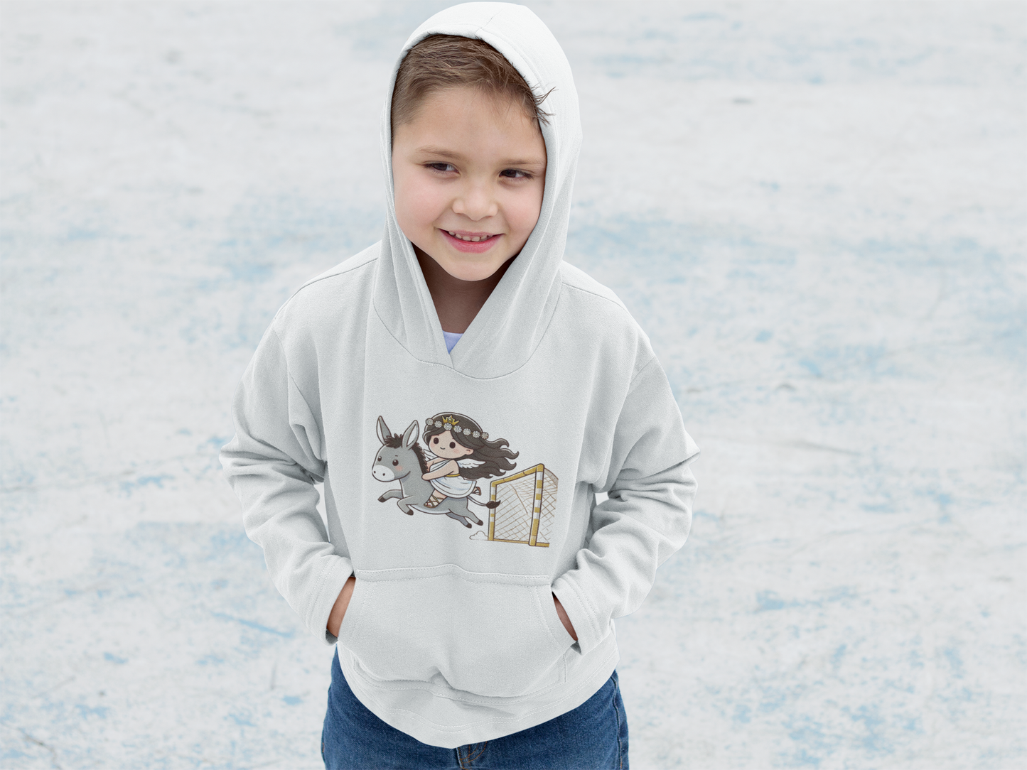 Children's Hoodie - Dea con asinello